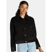 Time and Tru Women’s and Women’s Plus Corduroy Utility Jacket, Sizes XS-3X
